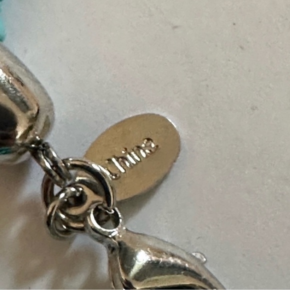 Joan Rivers Starlet Beadeds Turquoise Multishapes SilverTone Necklace 20"+3" - Picture 3 of 14